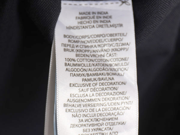 ラルフローレン 長袖 ボタンダウン シャツ メンズ M / 古着 ポロ SLIM FIT オックスフォード コットン ワンポイント ポニー 無地 ネイビー