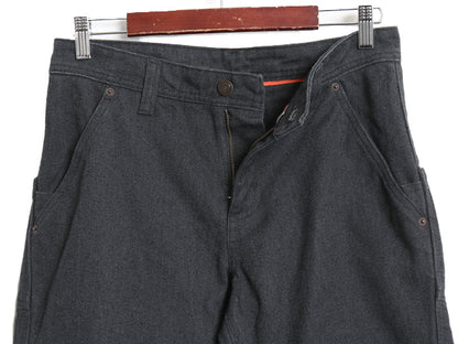 パタゴニア アイアンフォージ ヘンプ キャンバス ダブルニー パンツ 6 レディース M 程 19年製 アウトドア ワーク ダック ストレート 黒