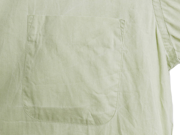 60s ★ Mr Witt 100% コットン 半袖 オープンカラー シャツ メンズ M / 古着 ヴィンテージ 刺繍 ループ留め 開襟 ボックス ポケット付き 緑
