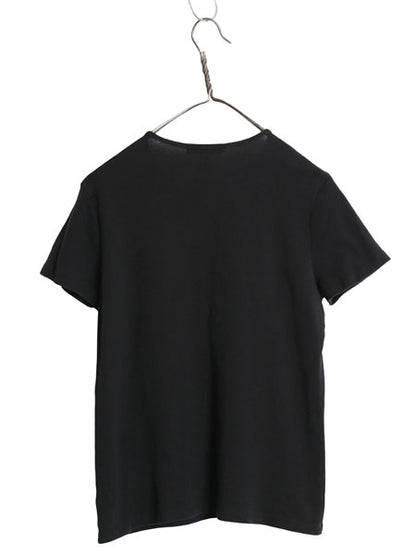 00s ローレン ラルフローレン 半袖 Tシャツ レディース L / オールド ポロ コットン ストレッチ リブ編み カットソー きれいめ シンプル 黒