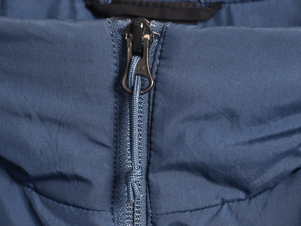 US企画 ノースフェイス 中綿 ナイロン ベスト メンズ M 古着 フルジップ キルティング アウトドア 重ね着 前開き ハイネック ワンポイント