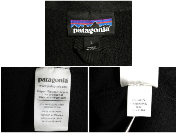パタゴニア ベターセーター ジャケット レディース L 古着 20年製 アウトドア 裏起毛 フリース セーター フルジップ ブルゾン トップス 黒