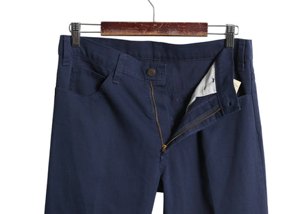 70s USA製 ★ リーバイス 517 スタプレ フレア パンツ メンズ 32 32 / ヴィンテージ ピケ ブーツカット スラックス ボトムス 42タロン 紺