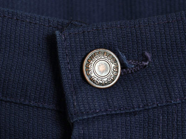 70s USA製 ★ リーバイス 517 スタプレ フレア パンツ メンズ 32 32 / ヴィンテージ ピケ ブーツカット スラックス ボトムス 42タロン 紺