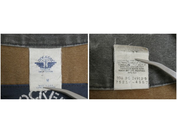 00s USA製 ドッカーズ リーバイス ハンティング ジャケット レディース M オールド キャンバス カバーオール フィールド ハーフ コート 灰