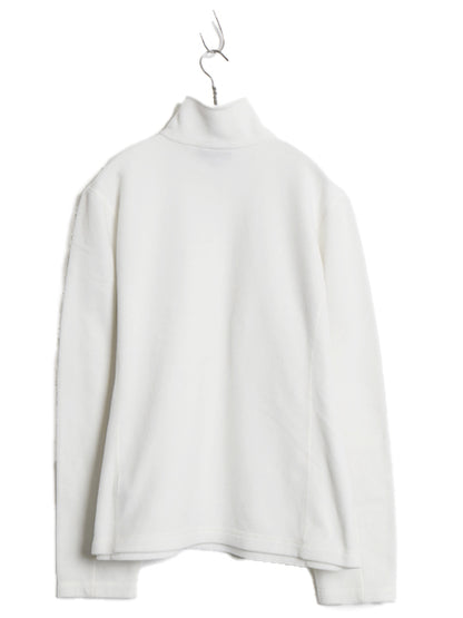 パタゴニア マイクロD ハーフジップ フリース プルオーバー レディース M / 16年製 アウトドア ロンT 長袖 Tシャツ ハイネック インナー 白