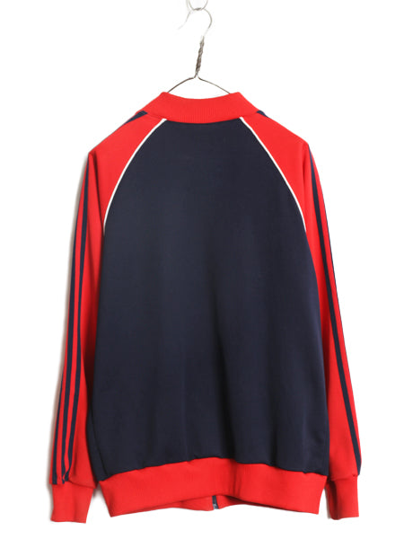 80s ★ アディダス ロス五輪 モデル トラック ジャケット メンズ M 古着 ヴィンテージ オリンピック 当時物 ATP タイプ USA ジャージ 紺 赤