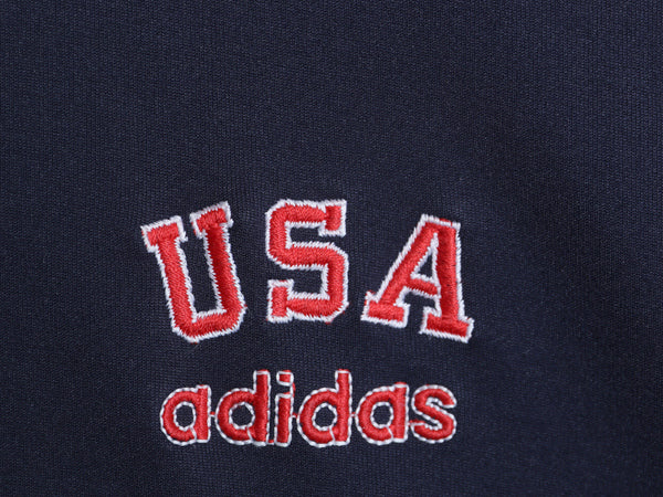 80s ★ アディダス ロス五輪 モデル トラック ジャケット メンズ M 古着 ヴィンテージ オリンピック 当時物 ATP タイプ USA ジャージ 紺 赤