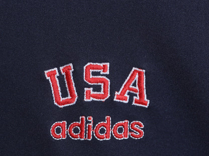 80s ★ アディダス ロス五輪 モデル トラック ジャケット メンズ M 古着 ヴィンテージ オリンピック 当時物 ATP タイプ USA ジャージ 紺 赤