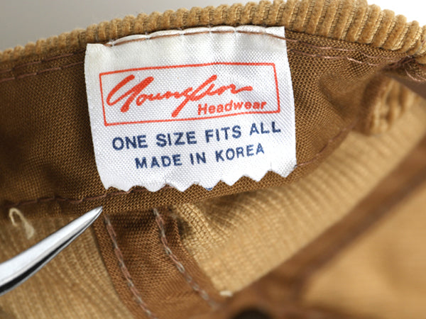 90s 細畝 コーデュロイ ベースボール キャップ メンズ レディース フリーサイズ / オールド 帽子 ハンティング トラッカー ハット シカ刺繍