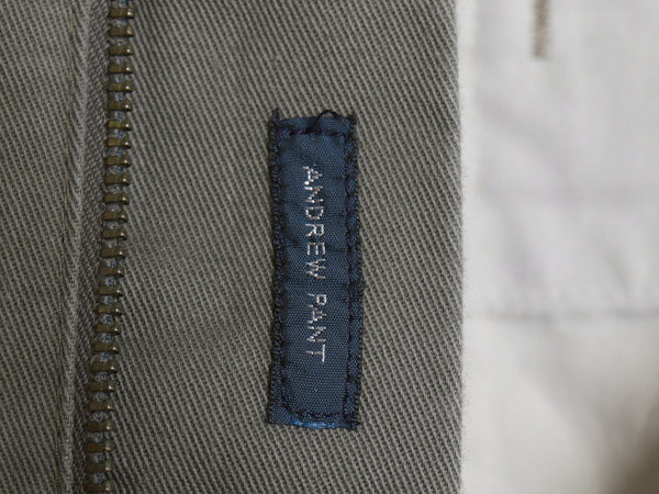 90s ポロ ラルフローレン チノ パンツ 実寸 33 26 / オールド ANDREW PANT スラックス ツータック ストレート コットン ポロチノ グレー