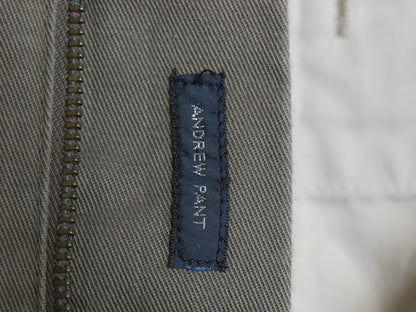 90s ポロ ラルフローレン チノ パンツ 実寸 33 26 / オールド ANDREW PANT スラックス ツータック ストレート コットン ポロチノ グレー