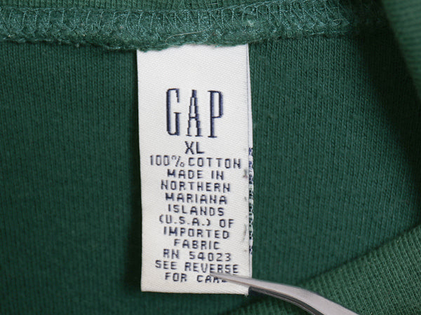 00s オールド ギャップ タートルネック ボーダー 長袖Tシャツ メンズ XL ロンT ストレッチ コットン カットソー マルチカラー 大きいサイズ