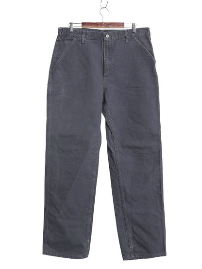 US企画 カーハート ウォッシュド ダック ペインター パンツ メンズ 36 34 ワーク ストレート ヘビーウェイト コットン ぺトロール ボトムス