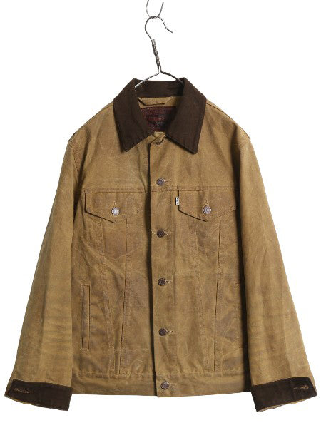 2010年製 USA製 ★ リーバイス x フィルソン オイル フィニッシュ トラッカー ジャケット メンズ M / オイルド ティンクロス 70506タイプ