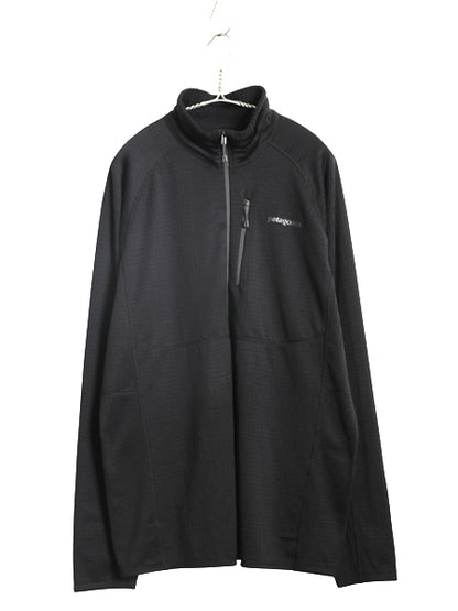パタゴニア R1 プルオーバー メンズ XL / 15年製 レギュレーター 裏 フリース ハーフジップ ストレッチ カットソー ロンT 大きいサイズ 黒
