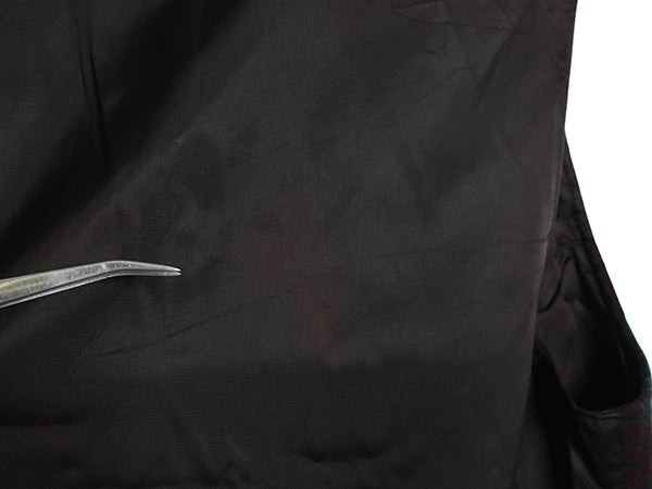 90s USA製 ウールリッチ チェック ウール テーラード ベスト レディース M / 古着 オールド ポケット付き ジレ ノースリーブ 重ね着 前開き