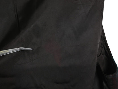 90s USA製 ウールリッチ チェック ウール テーラード ベスト レディース M / 古着 オールド ポケット付き ジレ ノースリーブ 重ね着 前開き