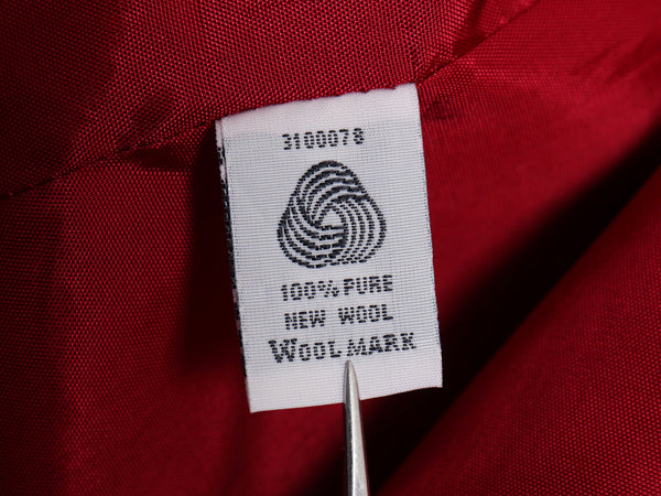 90s USA製 ペンドルトン ウール スイングトップ ジャケット レディース メンズ M 程 古着 オールド フルジップ ハイネック ブルゾン エンジ