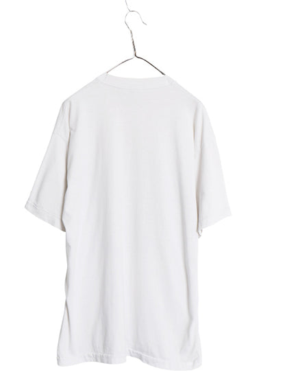 90s USA製 メッセージ イラスト プリント Tシャツ メンズ XL 古着 オールド グラフィック アート シングルステッチ ホワイト 大きいサイズ