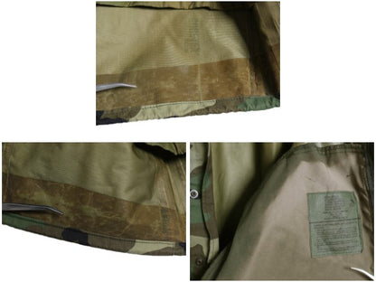 90s 米軍実物 USMC ECWCS ゴアテックス ウッドランドカモ 迷彩 ミリタリー ジャケット MEDIUM REGULAR / 96年製 2nd GEN 軍物 収納フード