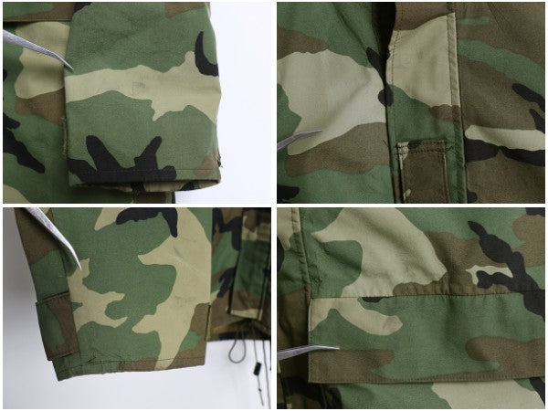 90s 米軍実物 USMC ECWCS ゴアテックス ウッドランドカモ 迷彩 ミリタリー ジャケット MEDIUM REGULAR / 96年製 2nd GEN 軍物 収納フード