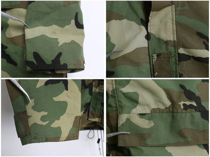 90s 米軍実物 USMC ECWCS ゴアテックス ウッドランドカモ 迷彩 ミリタリー ジャケット MEDIUM REGULAR / 96年製 2nd GEN 軍物 収納フード