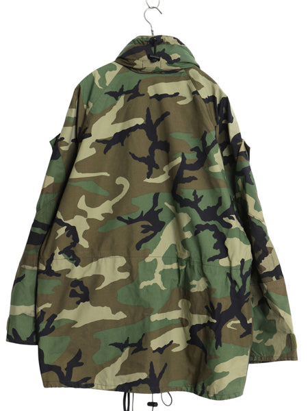 90s 米軍実物 USMC ECWCS ゴアテックス ウッドランドカモ 迷彩 ミリタリー ジャケット MEDIUM REGULAR / 96年製 2nd GEN 軍物 収納フード