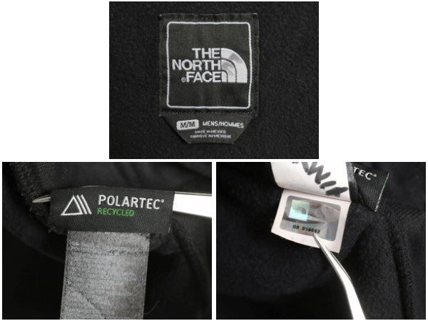 ノースフェイス デナリ ジャケット メンズ M / アウトドア フリース ナイロン ブルゾン ハイネック フルジップ アウター ブラック シンプル