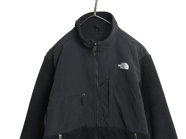 ノースフェイス デナリ ジャケット メンズ M / アウトドア フリース ナイロン ブルゾン ハイネック フルジップ アウター ブラック シンプル