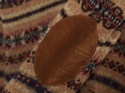 ラグビー ラルフローレン 総柄 ニット カーディガン レディース M / 古着 ポロ 前開き 羽織り ラム メリノ ウール セーター フェアアイル