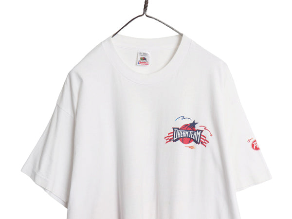 90s オリンピック バスケ ドリームチーム プリント Tシャツ メンズ XL オールド アトランタ アメリカ代表 シングルステッチ 大きいサイズ