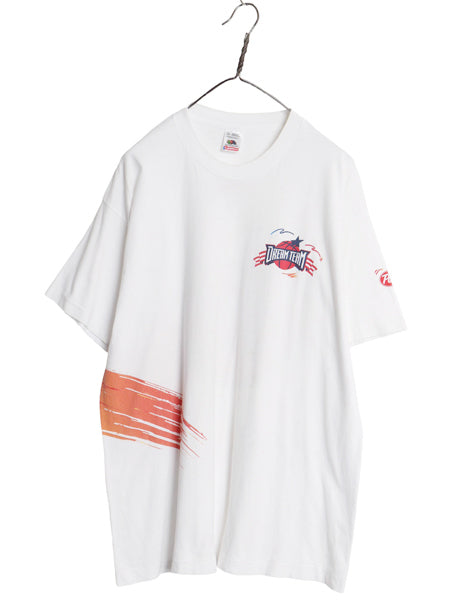 90s オリンピック バスケ ドリームチーム プリント Tシャツ メンズ XL オールド アトランタ アメリカ代表 シングルステッチ 大きいサイズ