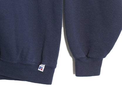 90s ラッセル 無地 スウェット メンズ レディース XXL オールド トレーナー 前V ワンポイント ブランク クルーネック 裏起毛 大きいサイズ