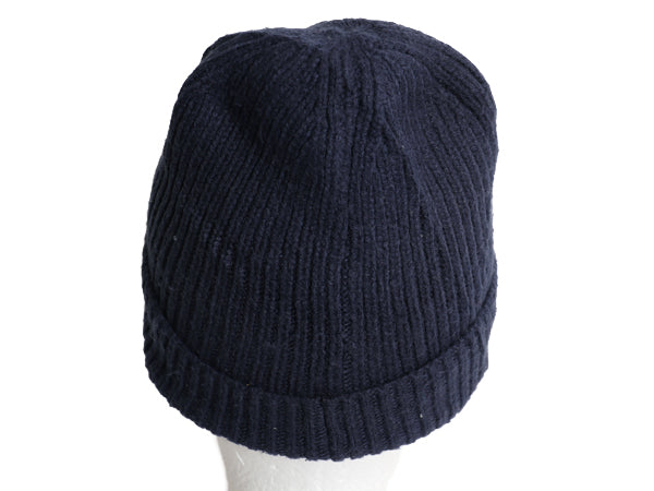 ノースフェイス ケーブル ニット キャップ メンズ レディース フリーサイズ / 帽子 アウトドア ビーニー ワッチ ボックスロゴ リブ編み 紺