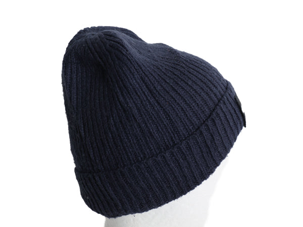 ノースフェイス ケーブル ニット キャップ メンズ レディース フリーサイズ / 帽子 アウトドア ビーニー ワッチ ボックスロゴ リブ編み 紺