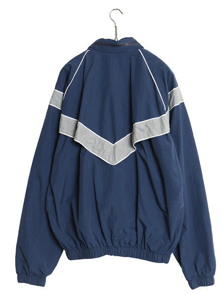 00s 米軍実物 US AIR FORCE ナイロン トレーニング ジャケット MEDIUM REGULAR 古着 04年製 オールド ミリタリー 軍物 USAF ジャンパー 青
