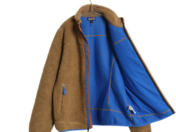 パタゴニア クラシック レトロX ジャケット レディース L メンズ M 程/ 古着 20年製 フルジップ アウトドア パイル フリース ジャンパー 茶