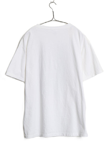 00s ★ got art 企業 パロディ イラスト プリント Tシャツ メンズ L / 古着 オールド アート グラフィック ヘビーウェイト モノトーン 白