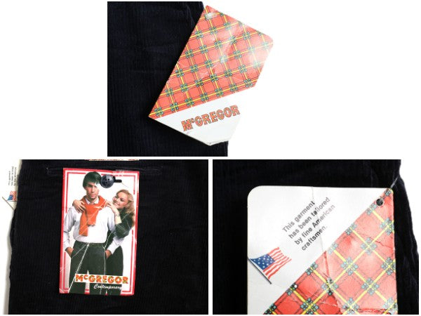 デッドストック 80s USA製 マクレガー 太畝 コーデュロイ パンツ メンズ 40 34 / 新品 ヴィンテージ ストレート トラウザー 大きいサイズ