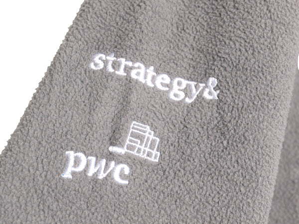 パタゴニア マイクロD フリース ジャケット メンズ L / 古着 19年製 アウトドア フルジップ ブルゾン ハイネック ワンポイント 企業 グレー