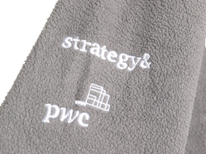 パタゴニア マイクロD フリース ジャケット メンズ L / 古着 19年製 アウトドア フルジップ ブルゾン ハイネック ワンポイント 企業 グレー