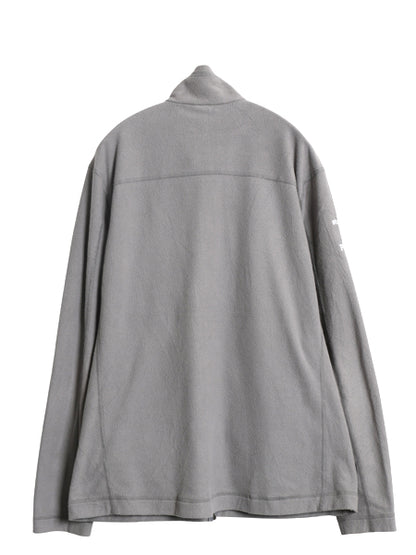 パタゴニア マイクロD フリース ジャケット メンズ L / 古着 19年製 アウトドア フルジップ ブルゾン ハイネック ワンポイント 企業 グレー