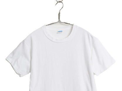 デッドストック 70s USA製 チャンピオン 無地 半袖 Tシャツ メンズ M 新品 ヴィンテージ バータグ シングルステッチ ソリッド 白 ブランク