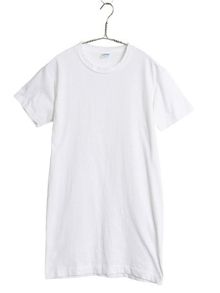 デッドストック 70s USA製 チャンピオン 無地 半袖 Tシャツ メンズ M 新品 ヴィンテージ バータグ シングルステッチ ソリッド 白 ブランク