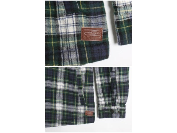 エルエルビーン チェック フランネル シャツ ジャケット レディース XL / 裏 ボア パイル フリース ライナー付き ネルシャツ 大きいサイズ