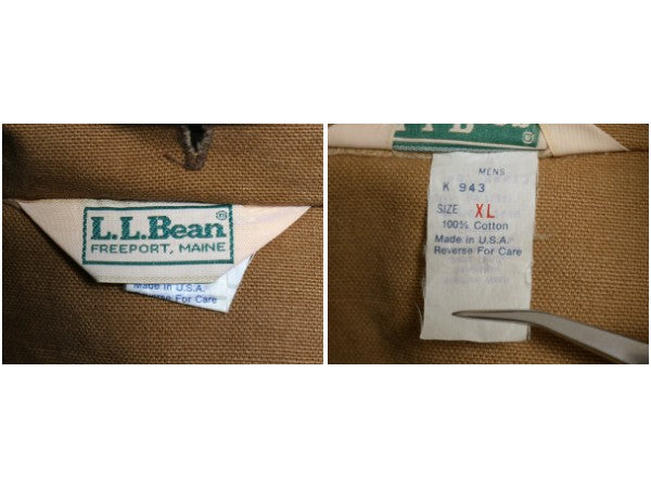 80's USA製 エルエルビーン ダック ハンティング ジャケット メンズ XL ヴィンテージ カバーオール コート 脱着 ライナー付き 大きいサイズ