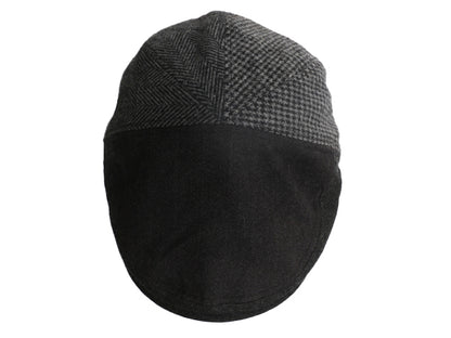 ドッカーズ リーバイス 耳当て付き ウール ハンチング メンズ L XL 古着 帽子 キャップ キャスケット ヘリンボーン グレー イヤー フラップ