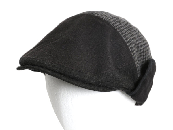 ドッカーズ リーバイス 耳当て付き ウール ハンチング メンズ L XL 古着 帽子 キャップ キャスケット ヘリンボーン グレー イヤー フラップ