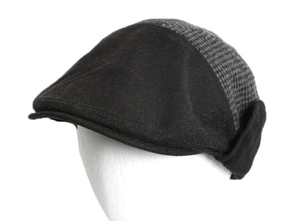 ドッカーズ リーバイス 耳当て付き ウール ハンチング メンズ L XL 古着 帽子 キャップ キャスケット ヘリンボーン グレー イヤー フラップ